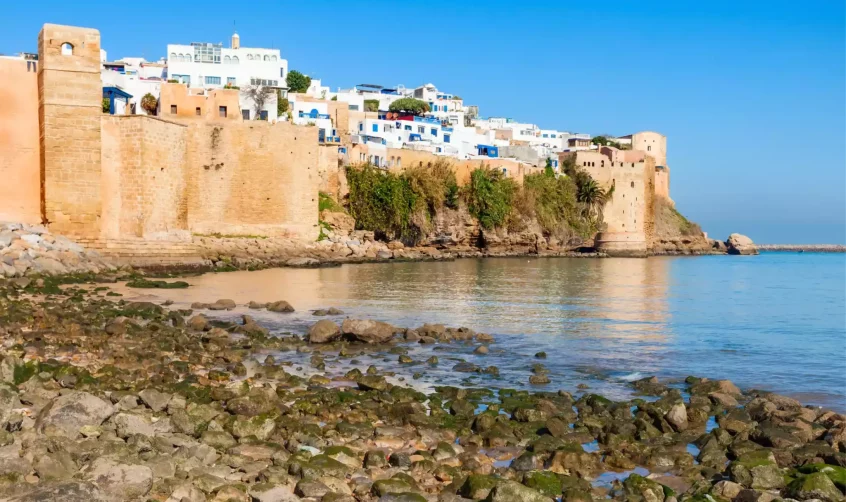 The Kasbah of the Udayas fortress in Rabat in Morocco.