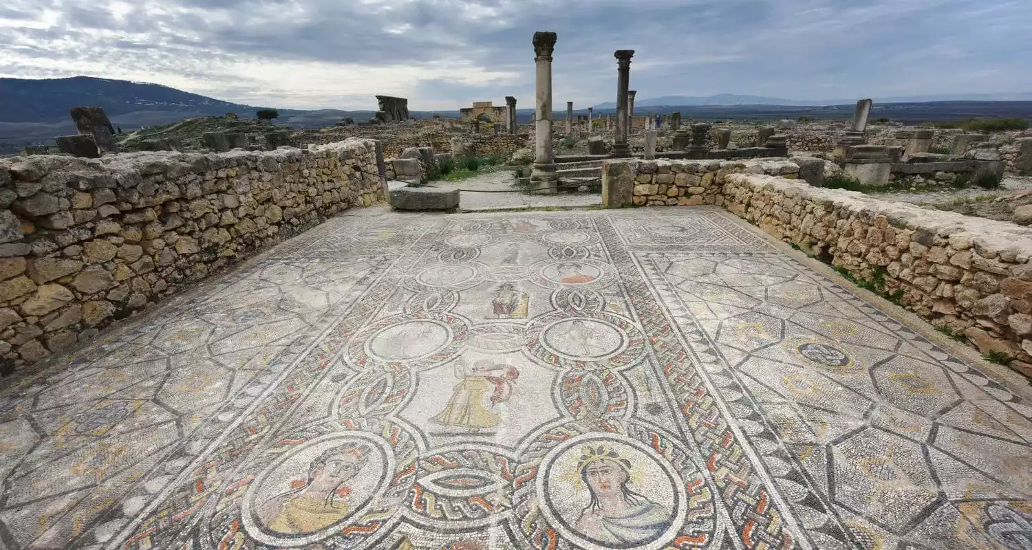 Volubilis near Fes, ancient Roman city in Morocco