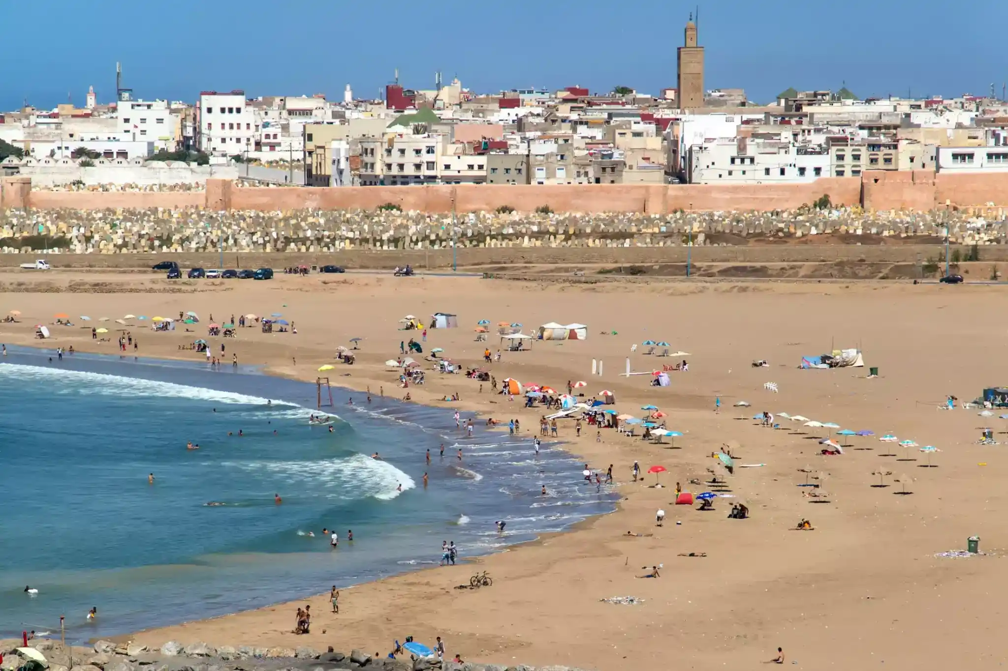 Faro situado cerca de la Kasbah, en Rabat, Marruecos.