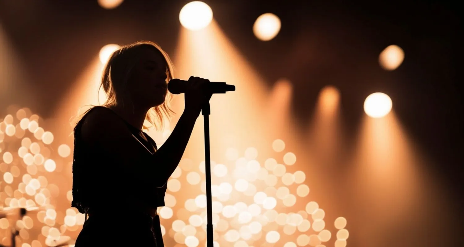 Singer performing on stage during Visa for Music, one of the major Rabat events