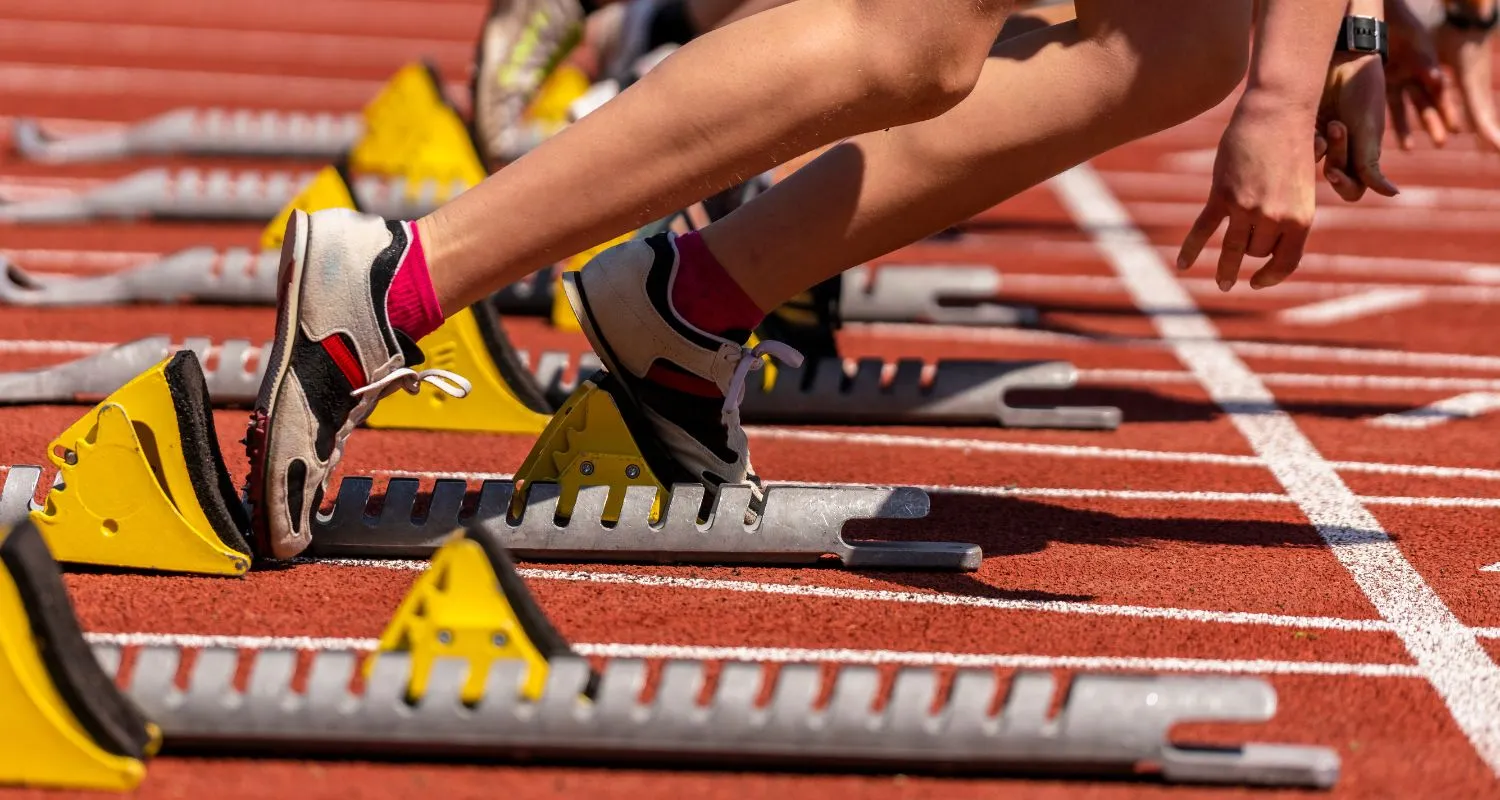 Athletes preparing to start a race during Rabat events season